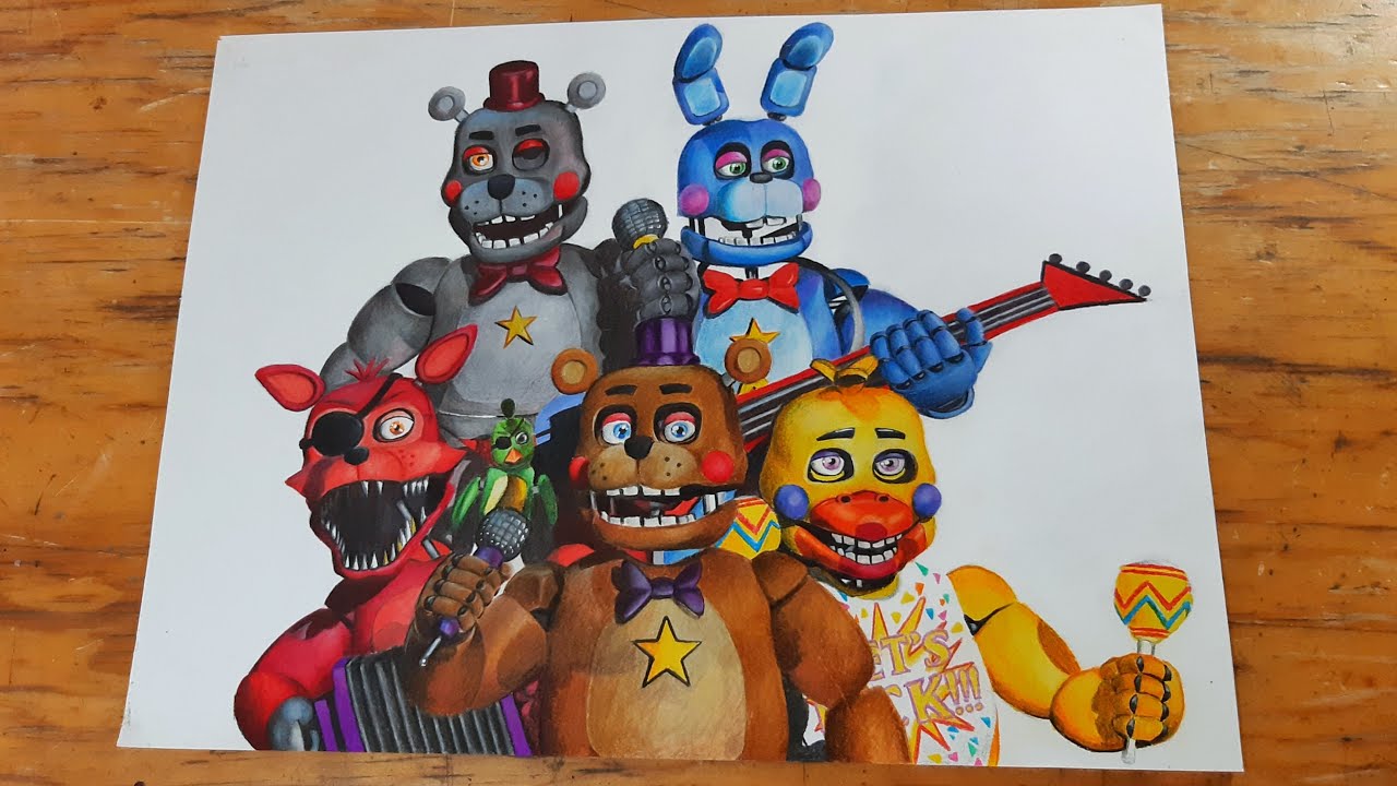 dibujar animatronicos