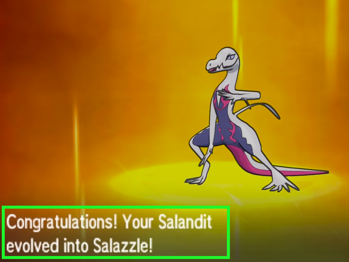 how do you evolve salandit