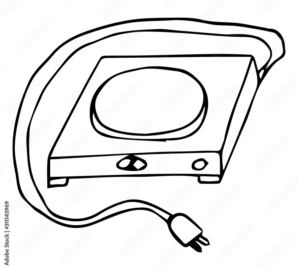 electric stove clipart