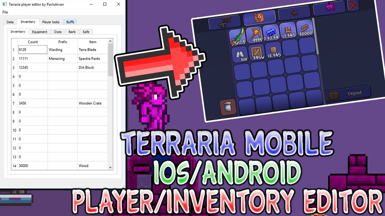 terraria mobile save editor