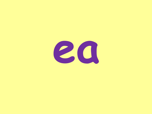 ea phoneme