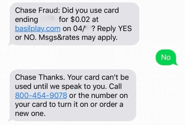 chase fraud alert scam