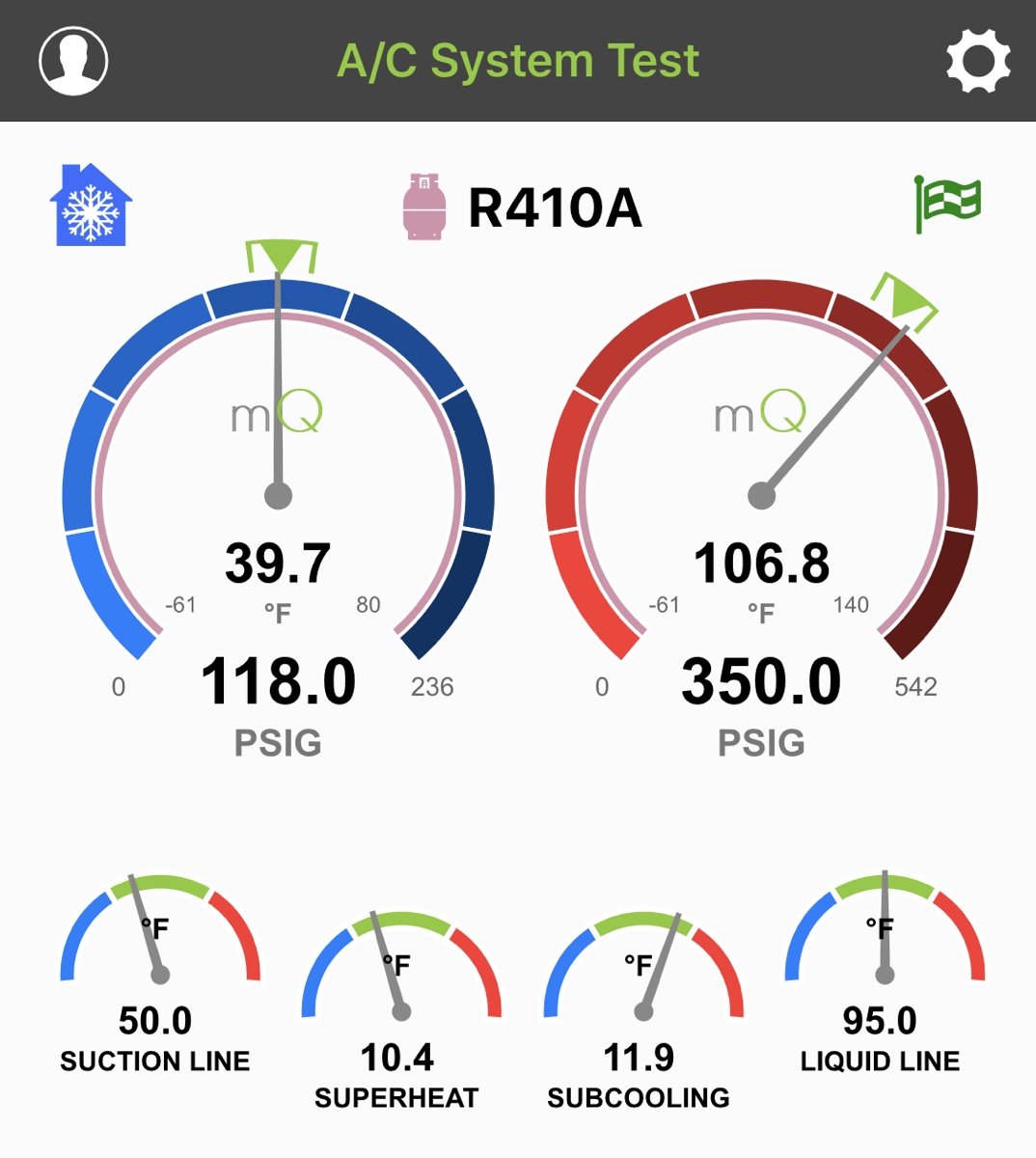 r410 suction pressure