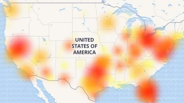 at&t outage map