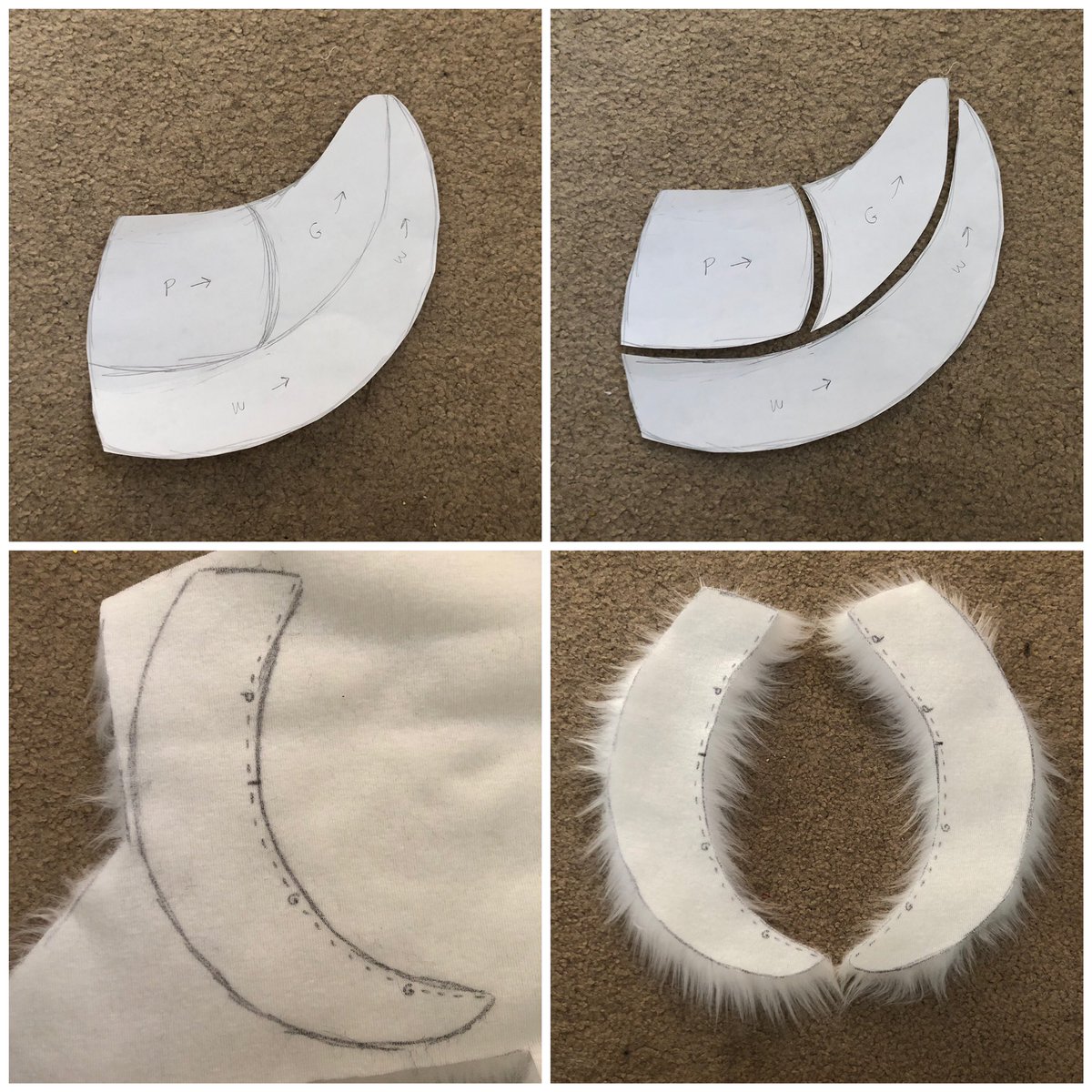 fursuit tail pattern