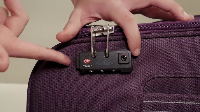 antler luggage lock reset