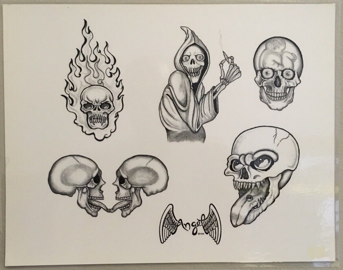 grim reaper tattoo flash