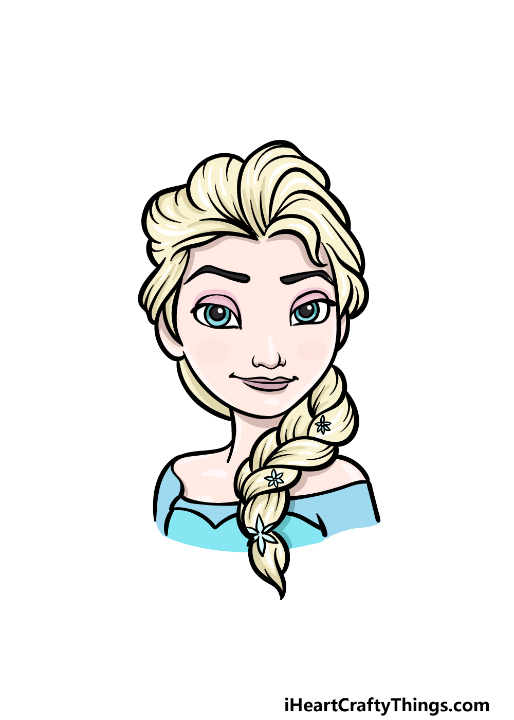 elsa face clipart