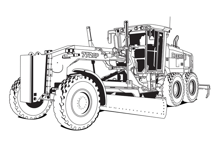 coloring pages tractors john deere