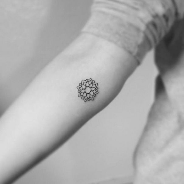 small mandala tattoo