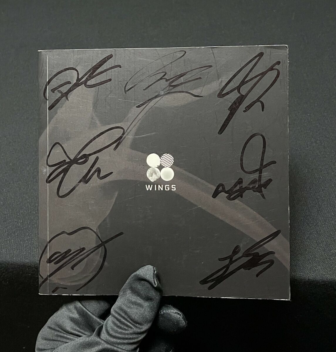 bts signed album wings