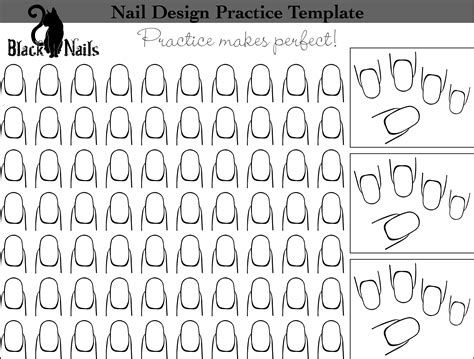 nail art practice sheet