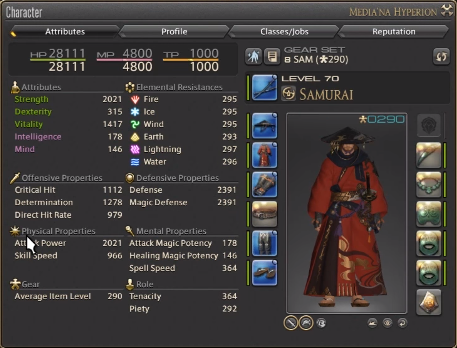 ffxiv stats