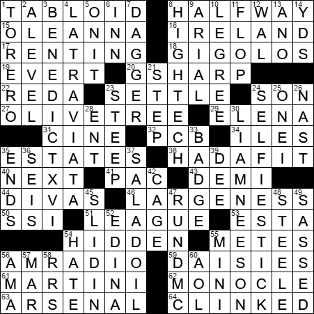 opera text crossword clue