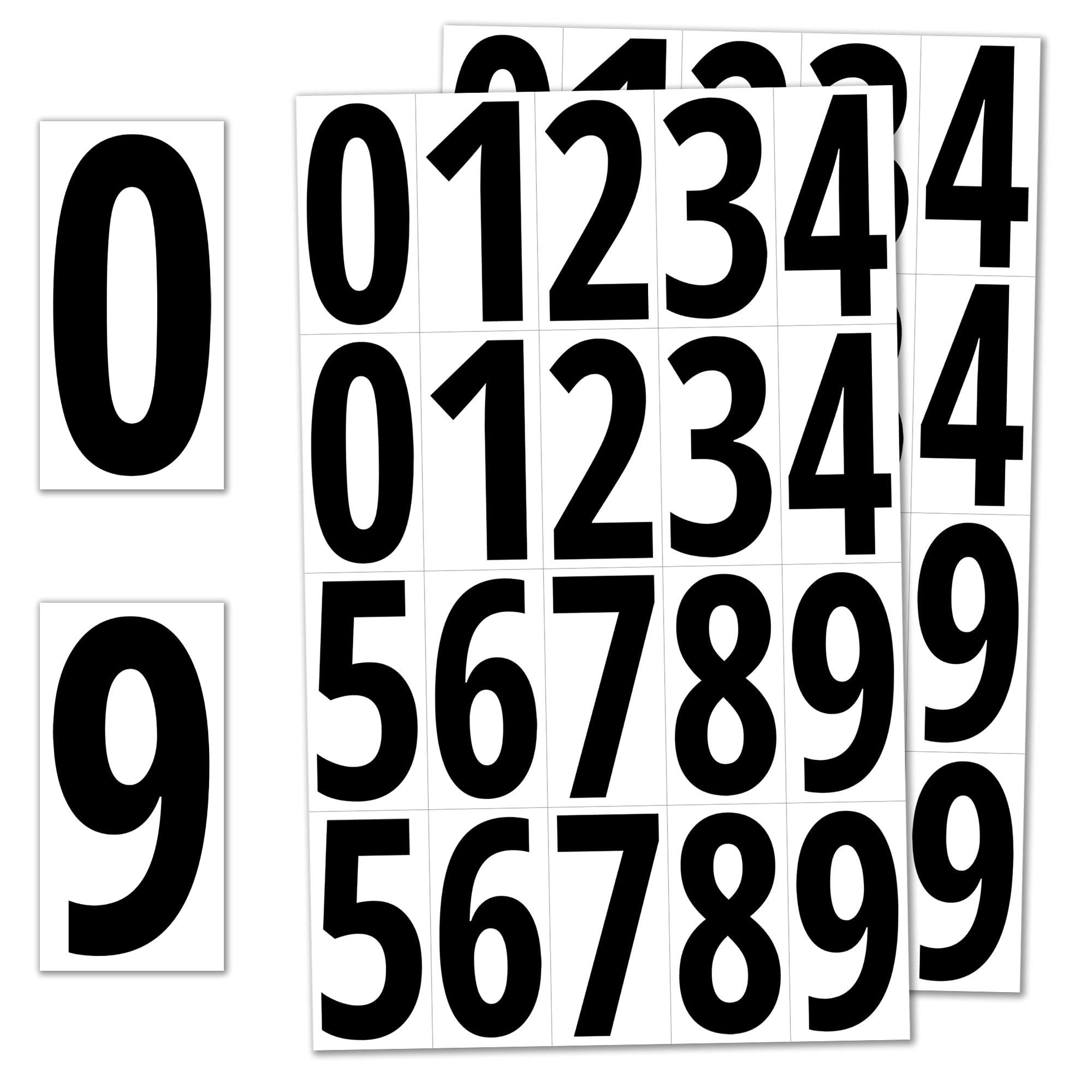 vinyl number stickers