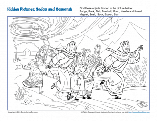 sodom and gomorrah coloring page