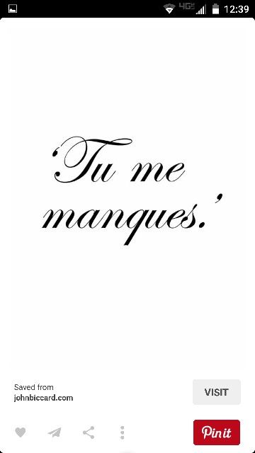 tu me manques mean