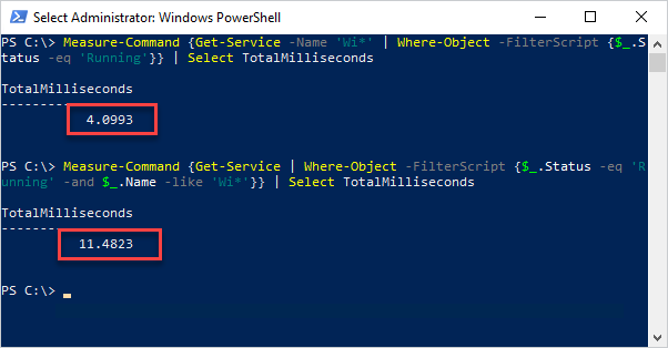 powershell where