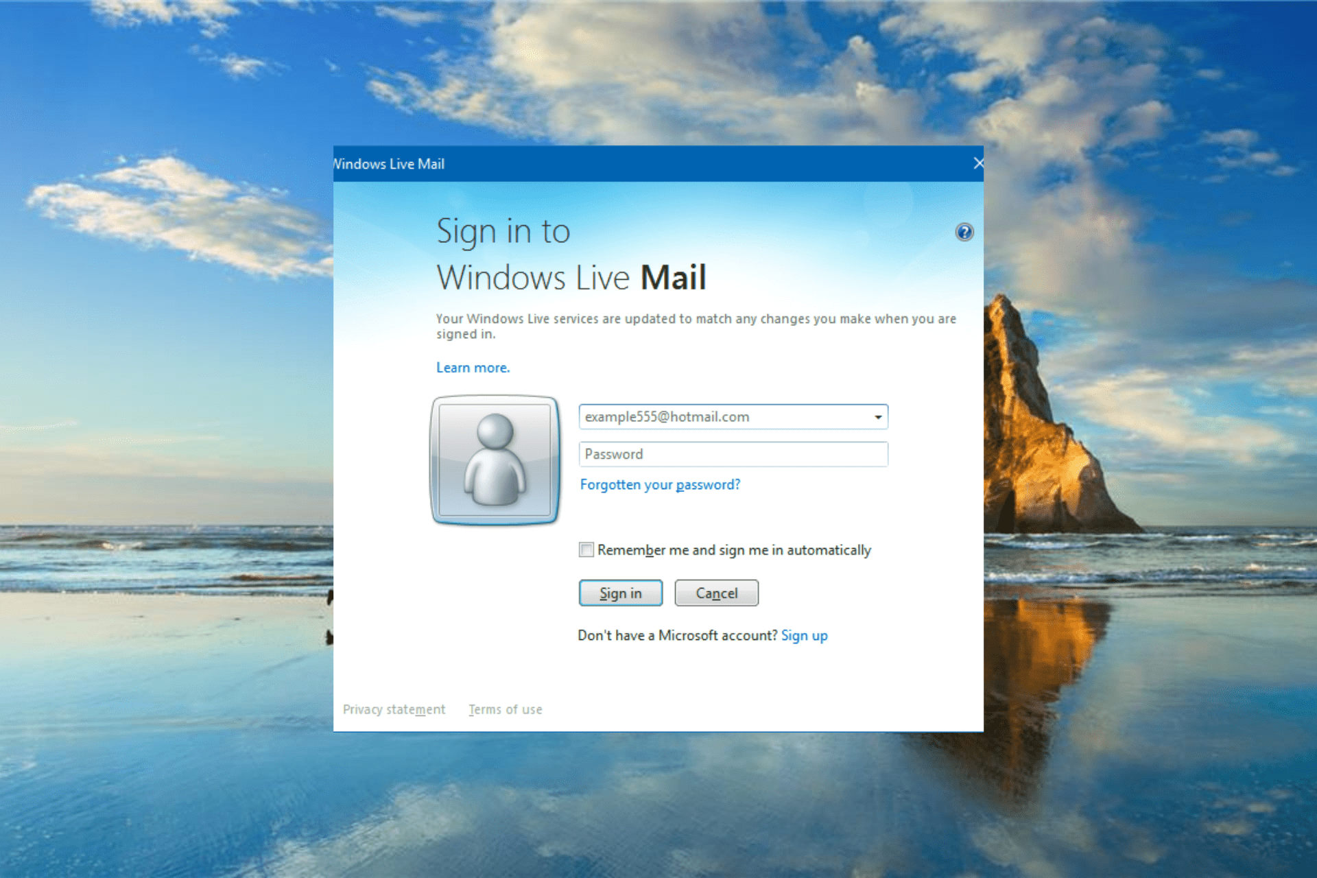 live mail login