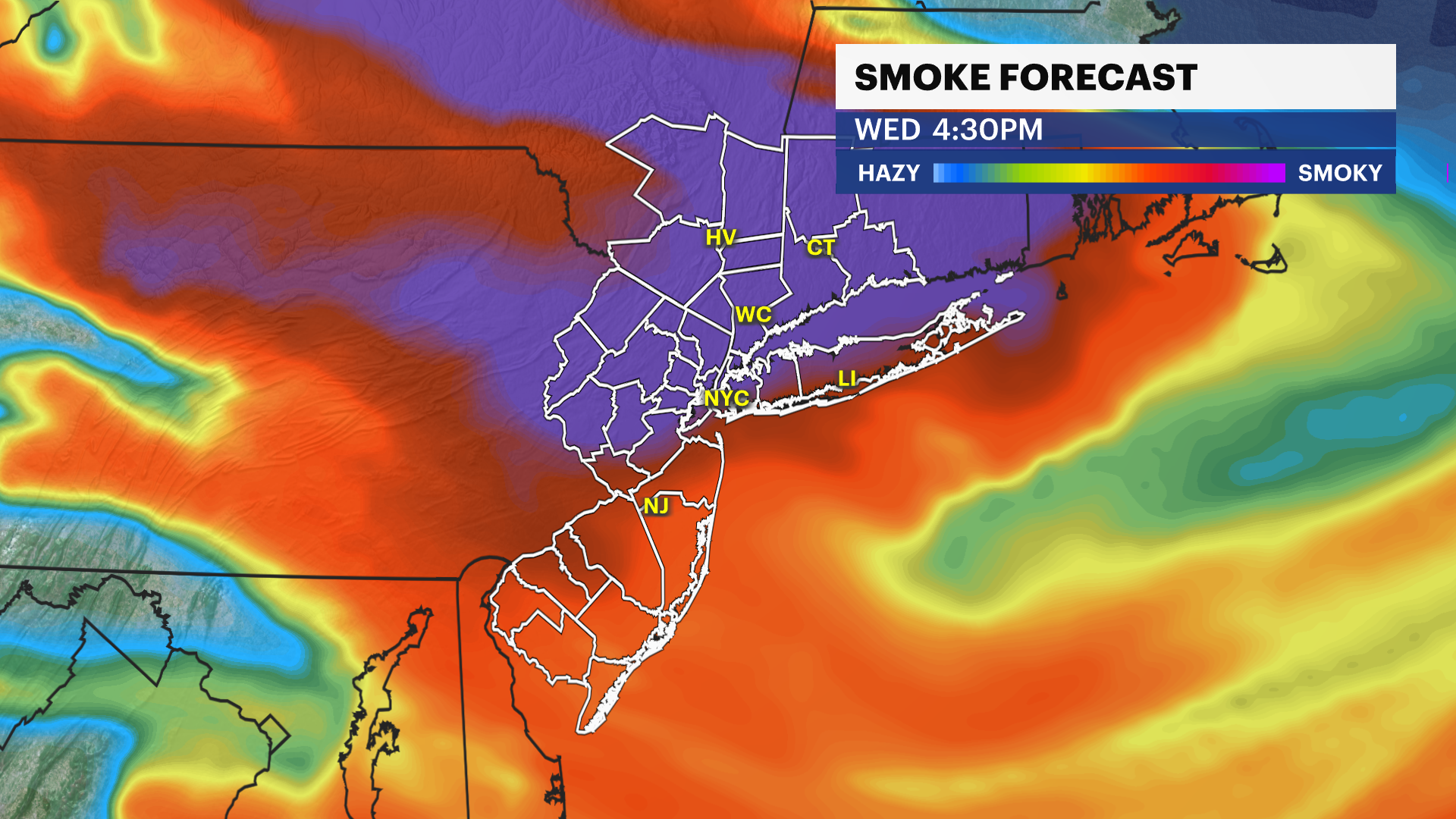 air quality forecast new york city