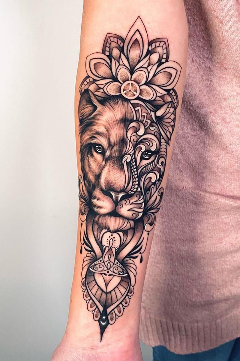 lion tattoos for women