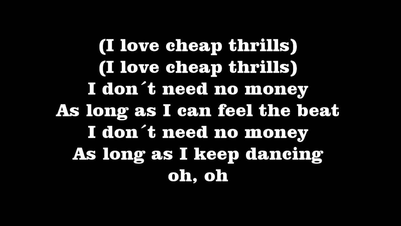 cheap thrills by sia lyrics