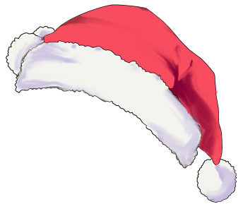 anime santa hat