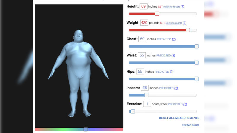 body visualizer female