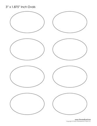 oval template printable