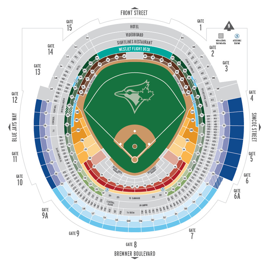 rogers centre seating chart