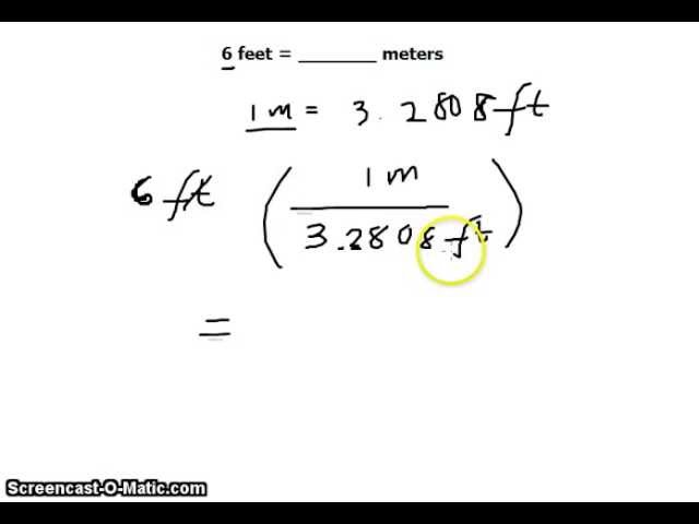 6.6 ft in meters