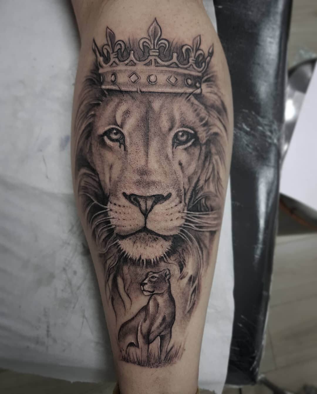 lioness calf tattoo