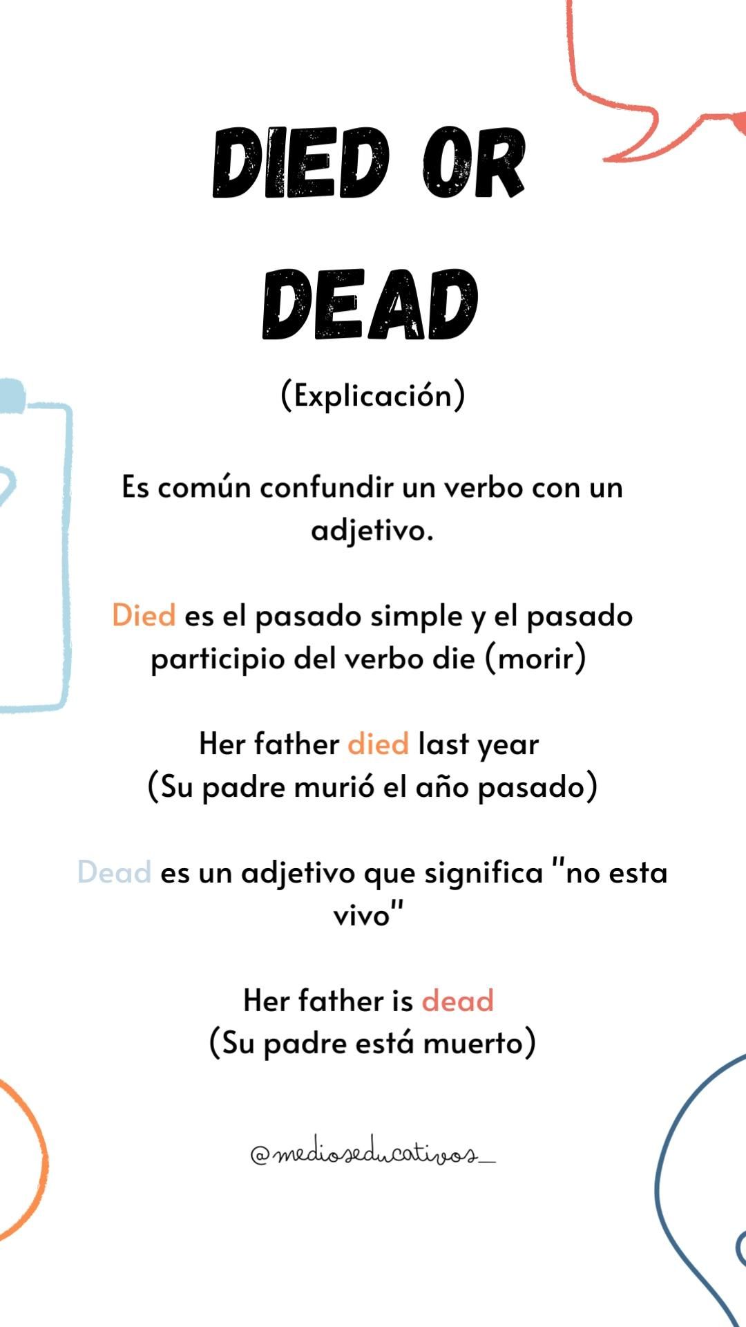 que significa dead en ingles