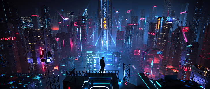 cyberpunk city wallpaper