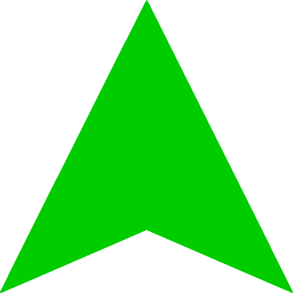 green arrow up png