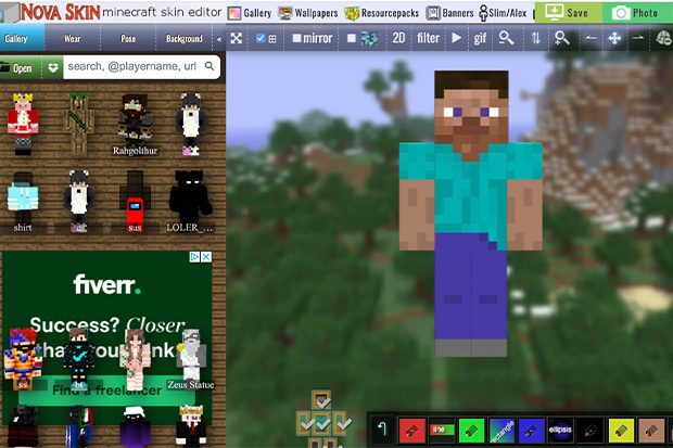 custom skin maker for minecraft