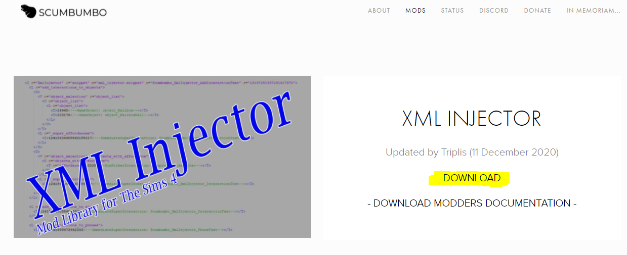 the sims 4 xml injector