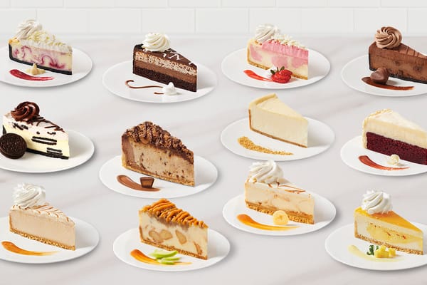 the cheesecake factory north york menu