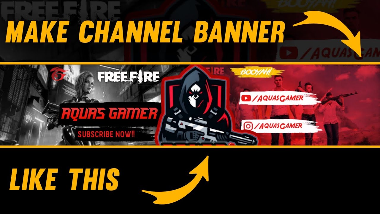 free fire youtube channel banner