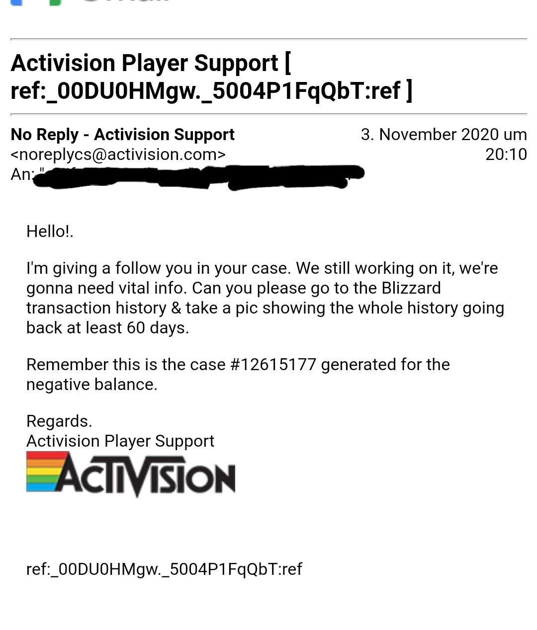 activision support email