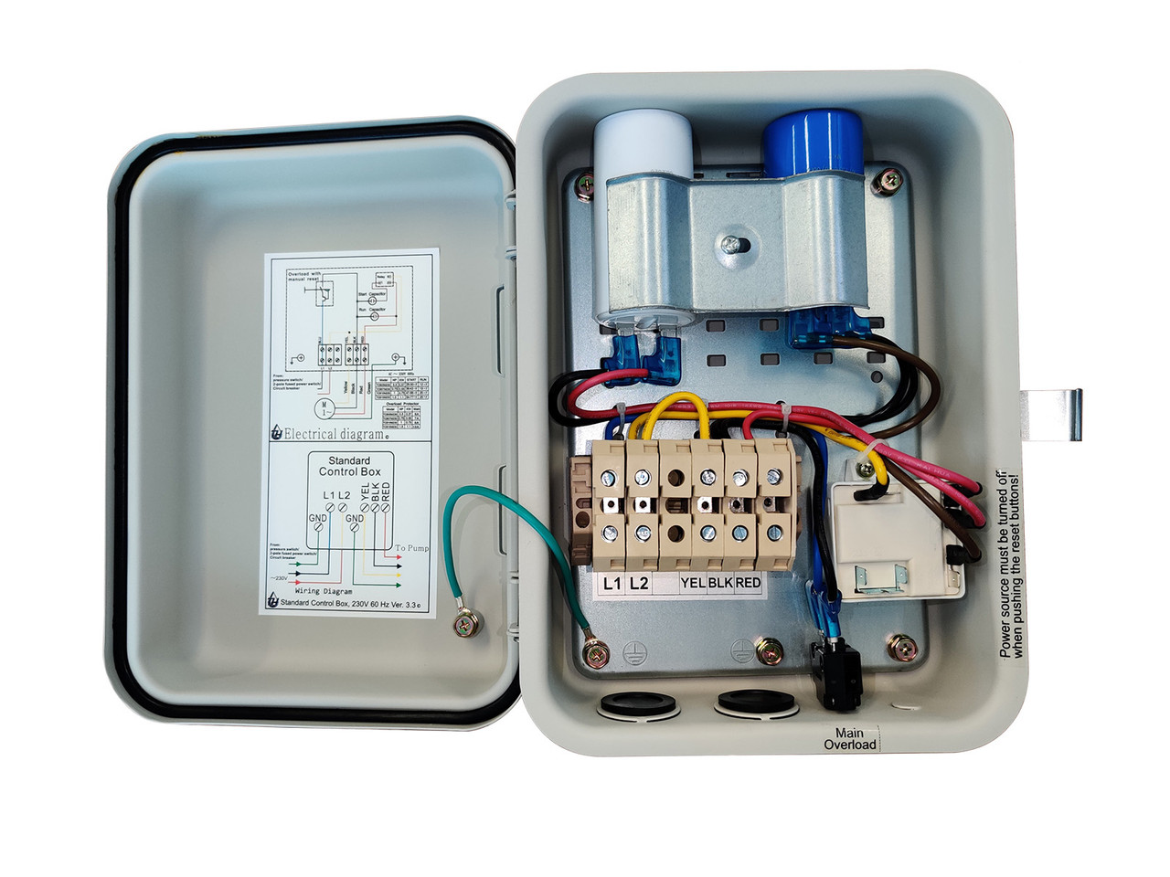 1 hp well pump control box