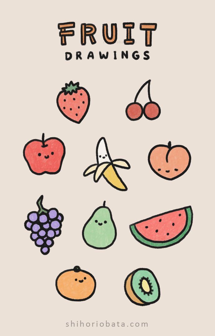 easy foods to draw