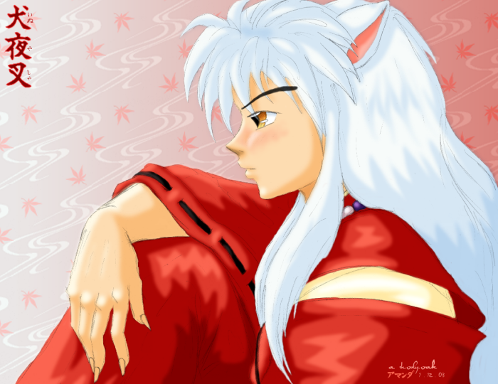 inuyasha blushing