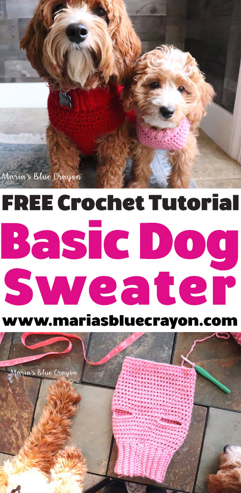 easy beginner easy crochet dog sweater