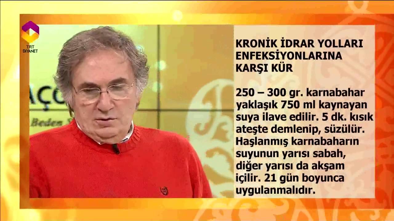 ibrahim saraçoğlu idrar yolu enfeksiyonu için kür