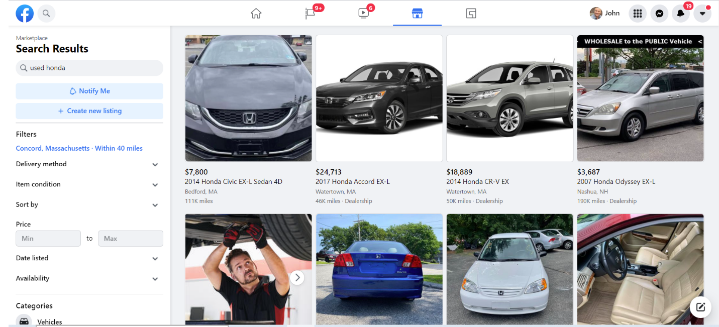 facebook marketplace cars for sale