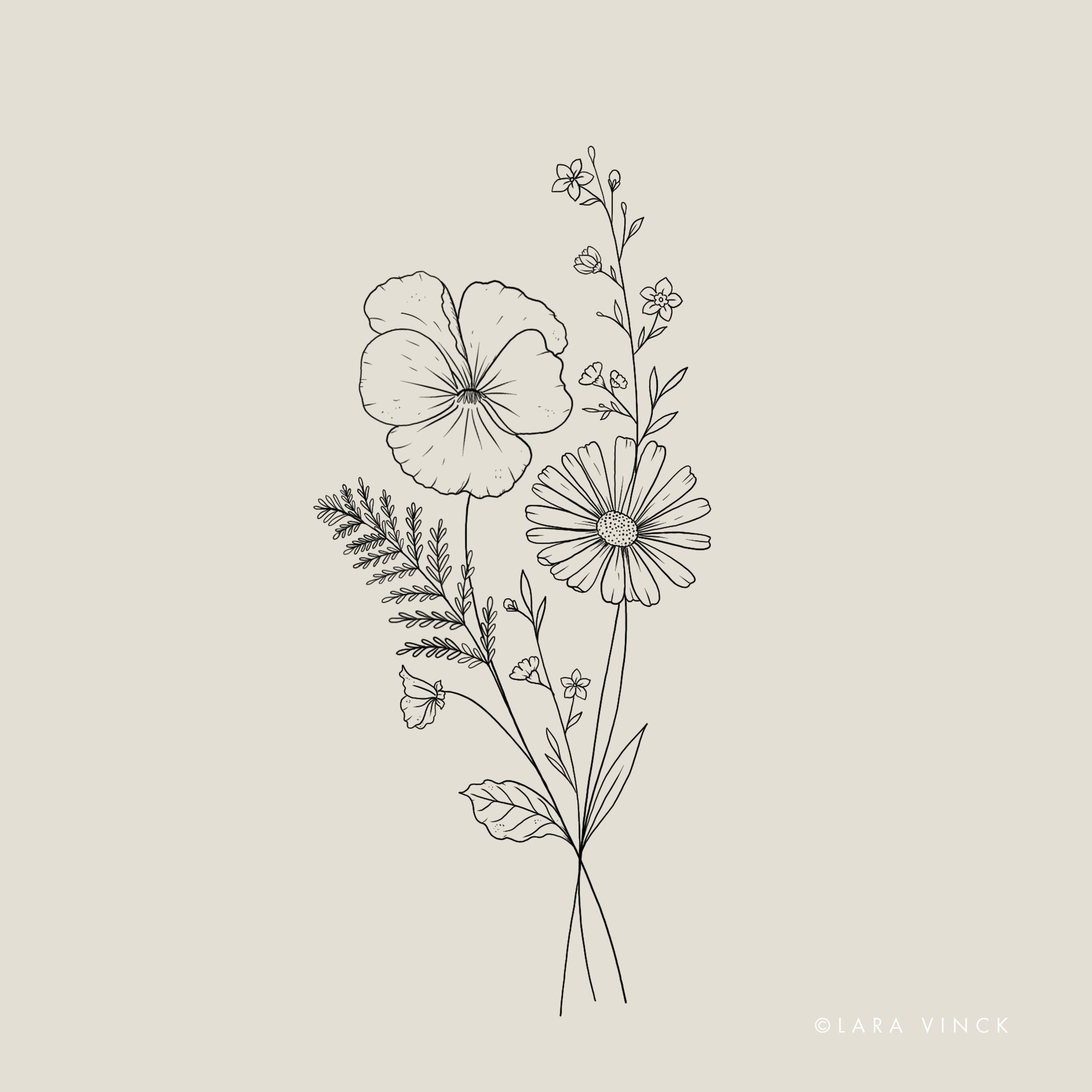 small floral tattoo designs