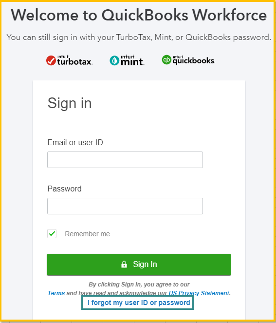 intuit login quickbooks online