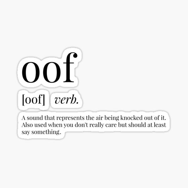 oof meaning