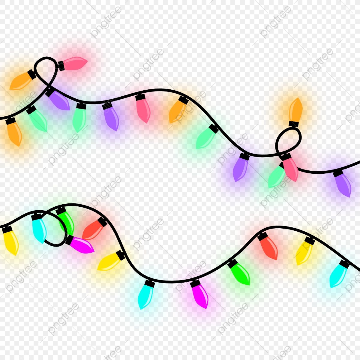 christmas lights clipart transparent